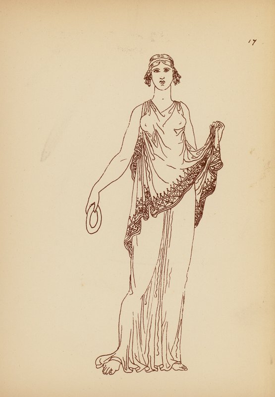 古希腊女性服饰（石版画） 作者 约翰·莫尔·史密斯