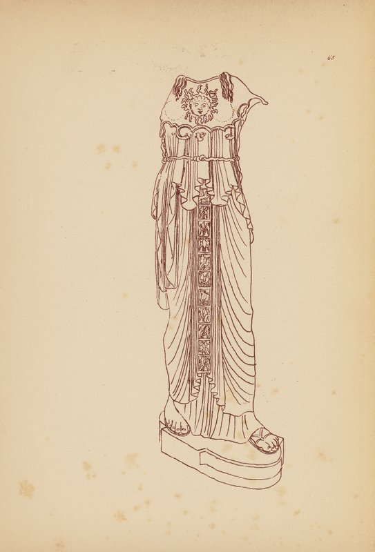 古希腊女性服饰（石版画） 作者 约翰·莫尔·史密斯