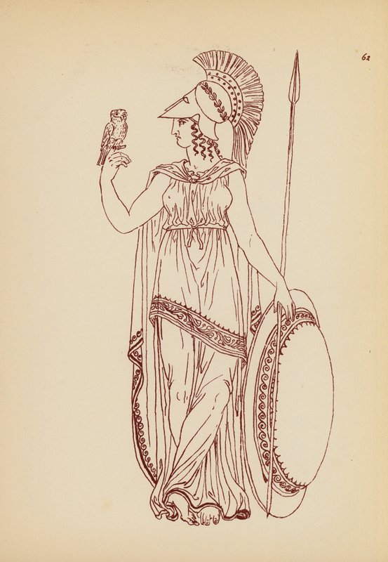 古希腊女性服饰（石版画） 作者 约翰·莫尔·史密斯