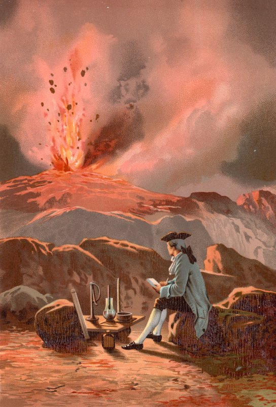 Lazzaro Spallanzani观察埃特纳火山的喷发 作者 何塞·阿梅特·波塔内尔