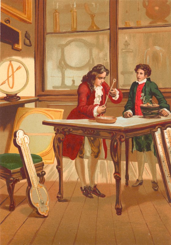 Rene Antoine Ferchault de Reaumur构建温度计 作者 Josep或Jose Planella Coromina