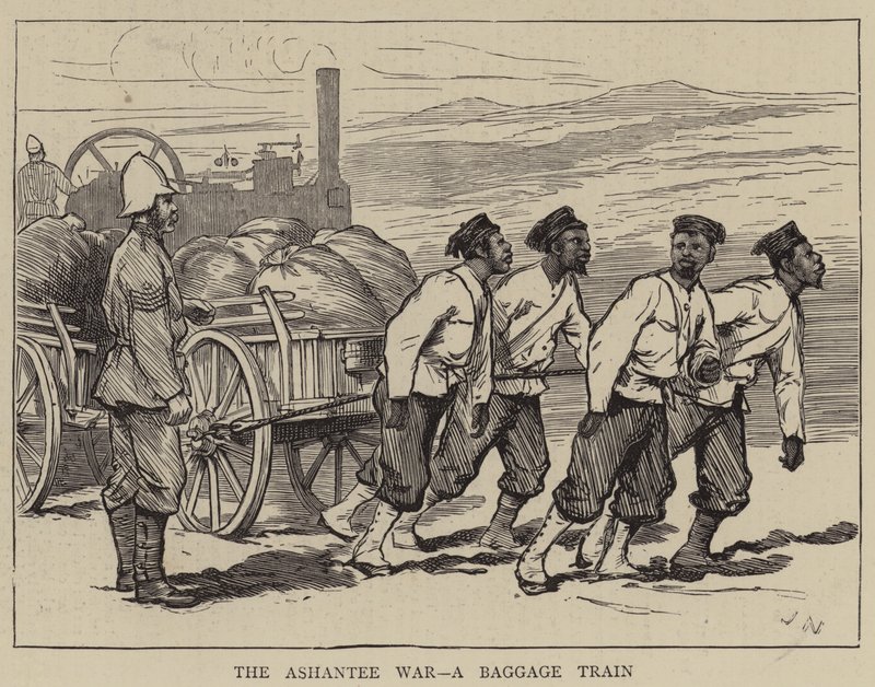 The Ashantee War，A Baggage Train 作者 约瑟夫·纳什
