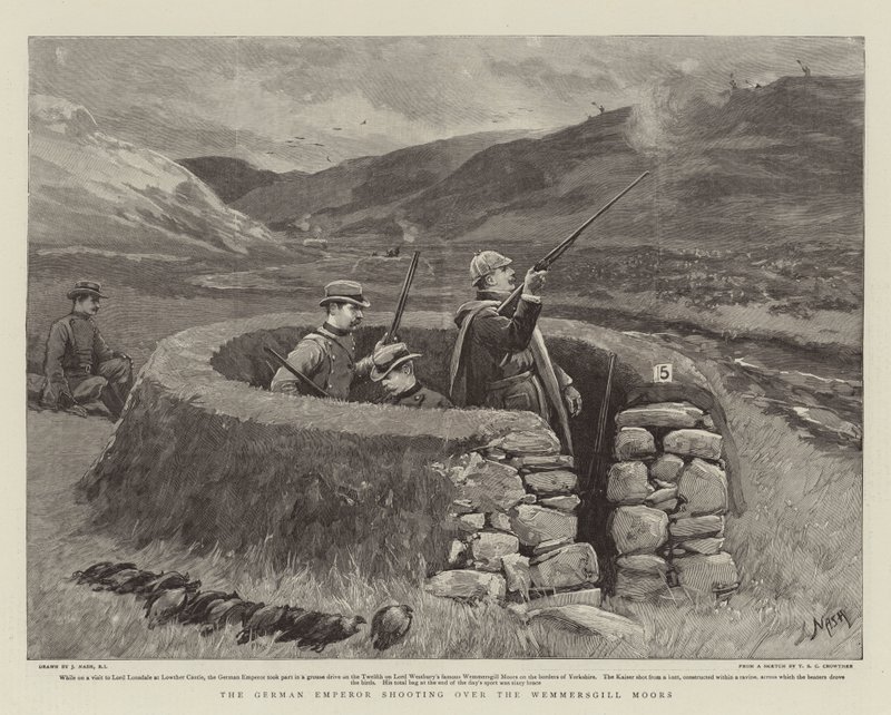 德国皇帝射击了Wemmersgill Moors 作者 约瑟夫·纳什
