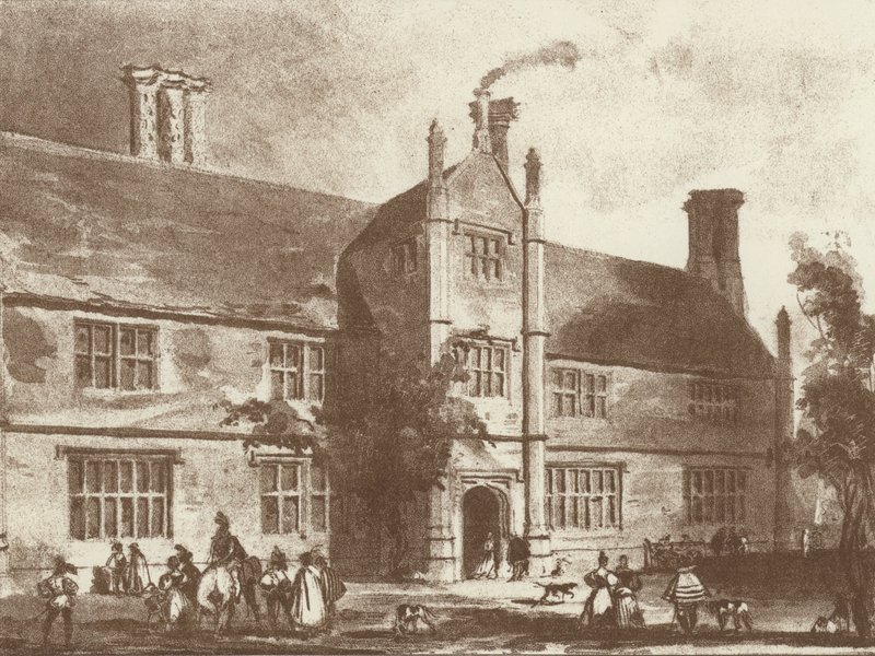 Thorpland Hall，诺福克（石版画） 作者 约瑟夫·纳什