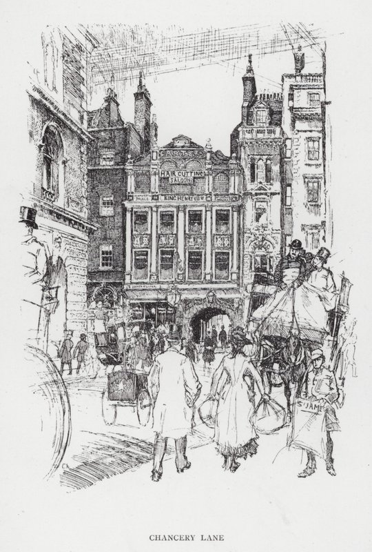 Chancery Lane (litho) 作者 约瑟夫·佩内尔（之后）
