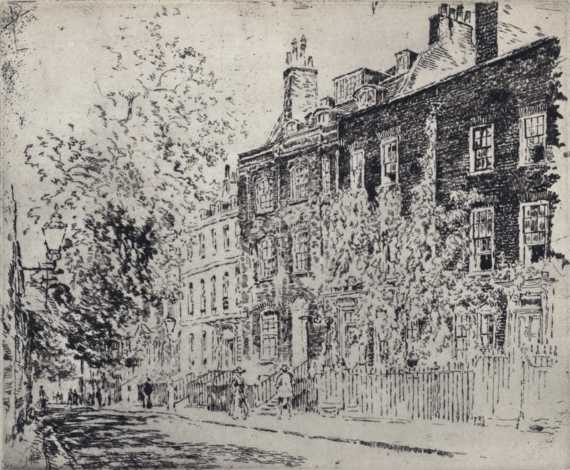 Great College Street (litho) 作者 约瑟夫·佩内尔（之后）