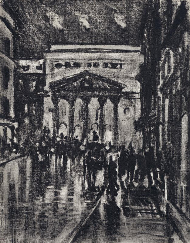 Haymarket Theatre (litho) 作者 约瑟夫·佩内尔（之后）