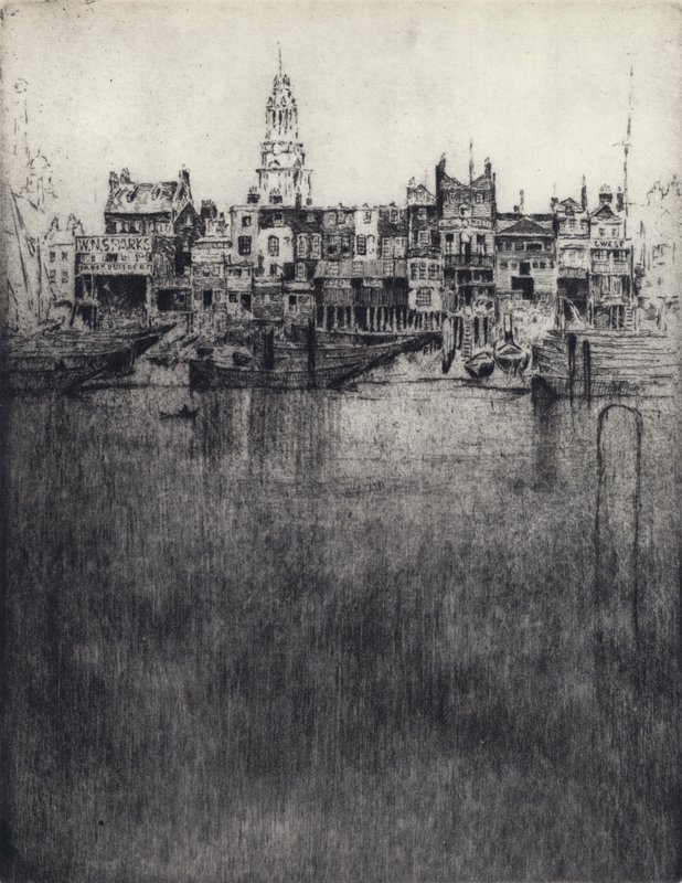 莱姆豪斯(Limehouse)(litho) 作者 约瑟夫·佩内尔（之后）