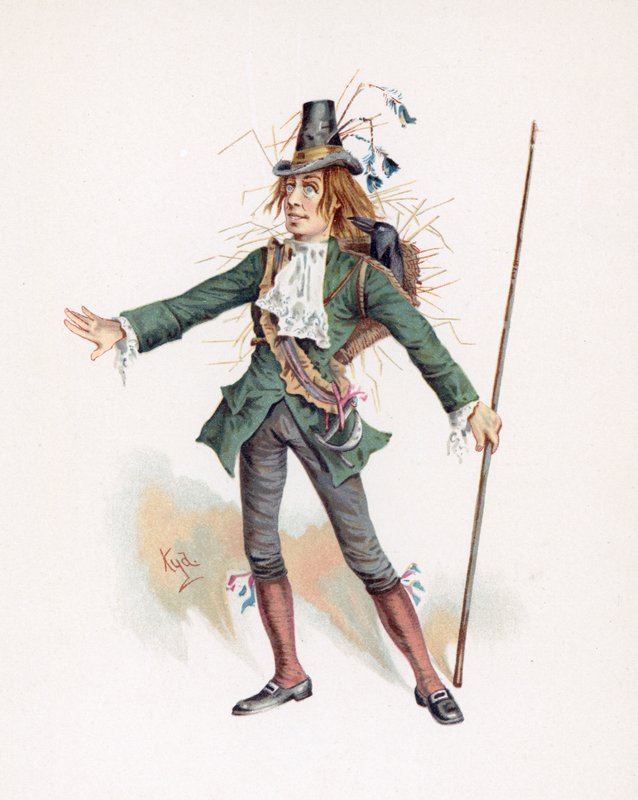 Barnaby Rudge，插图来自查尔斯狄更斯的“人物素描”，1890年 作者 约瑟夫·克莱顿·克拉克