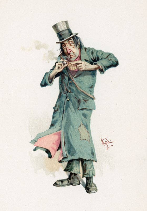 Codlin，插图来自&39;查尔斯狄更斯的人物素描&39;，1890年 作者 约瑟夫·克莱顿·克拉克