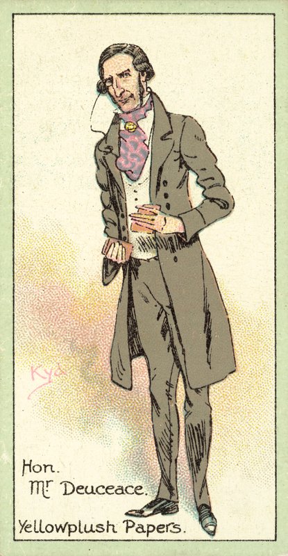 尊敬的Deuceace先生，Yellowplush论文（chromolitho） 作者 约瑟夫·克莱顿·克拉克