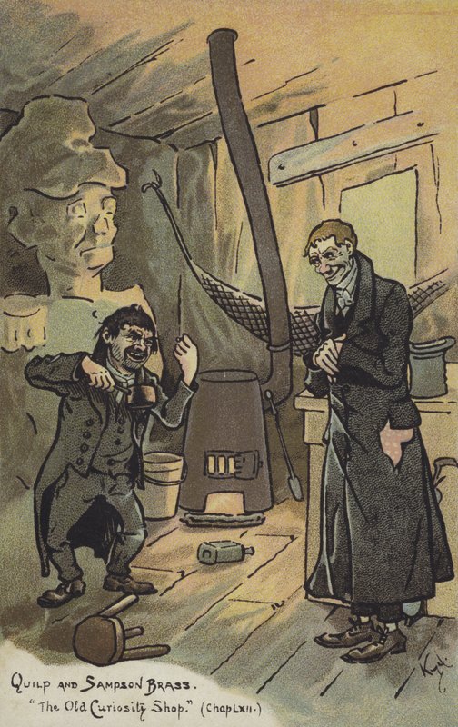 Quilp和Sampson Brass，The Old Curiosity Shop 作者 约瑟夫·克莱顿·克拉克