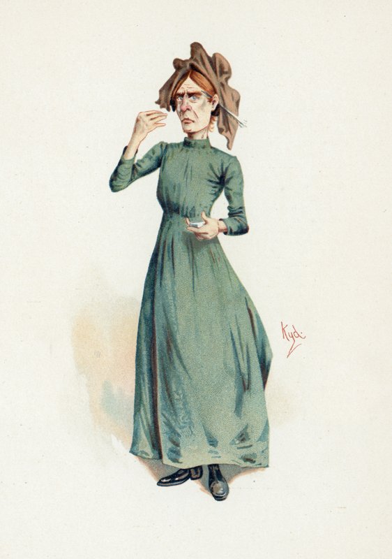 Sally Brass，来自Charles Dickens的“人物素描”，1890年 作者 约瑟夫·克莱顿·克拉克