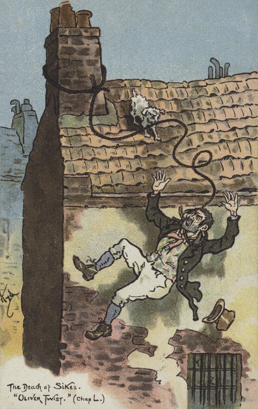 Bill Sikes的死，Oliver Twist 作者 约瑟夫·克莱顿·克拉克