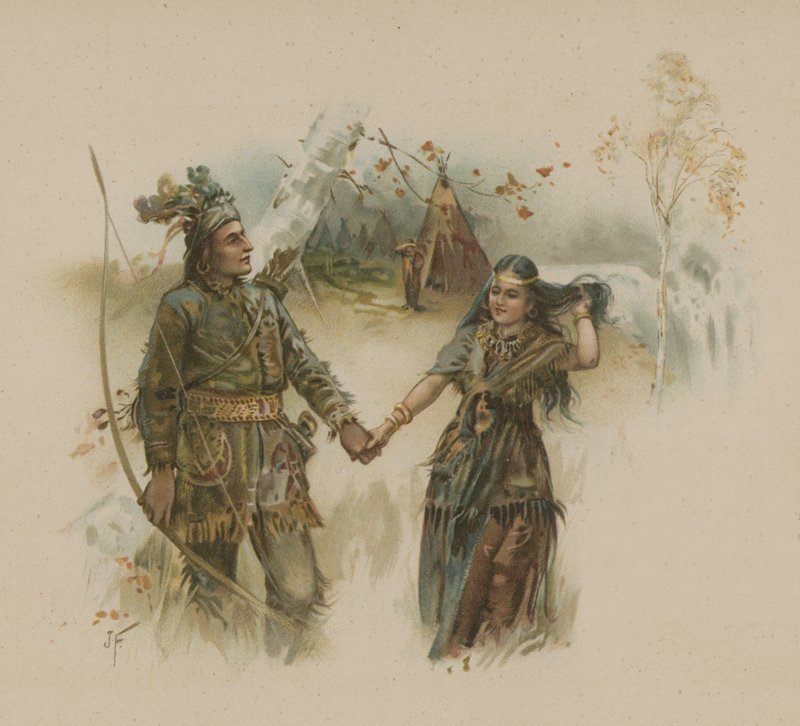 Hiawatha（chromolitho） 作者 约瑟夫·芬内摩尔