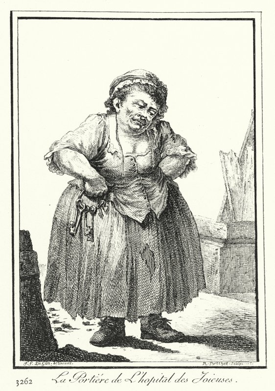 Hopital des Joieuses 的看门人（雕刻） 作者 约瑟夫·弗兰兹·冯（Goez）