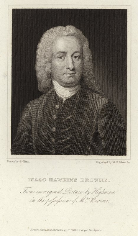 Isaac Hawkins Browne  - 英国作家和政治家（1705  -  1760） 作者 约瑟夫·海摩尔
