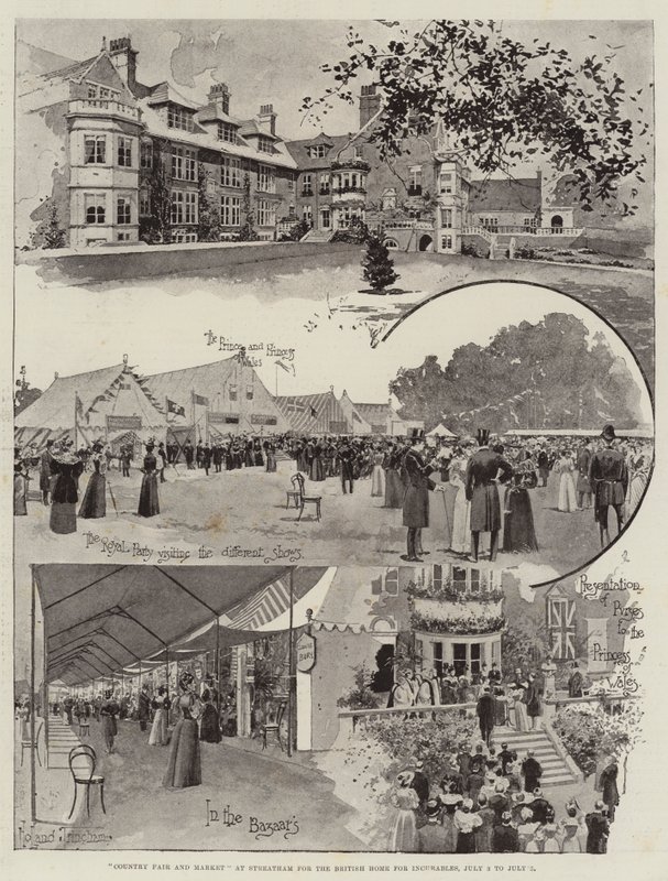 7月3日至7月5日，Streatham的乡村集市和市场为英国的Incurables之家 作者 约瑟夫·霍兰·特林厄姆