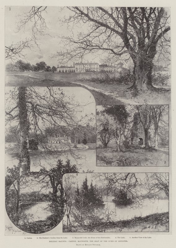 Holiday Haunts，Carton，Maynooth，伦斯特公爵的所在地 作者 约瑟夫·霍兰·特林厄姆