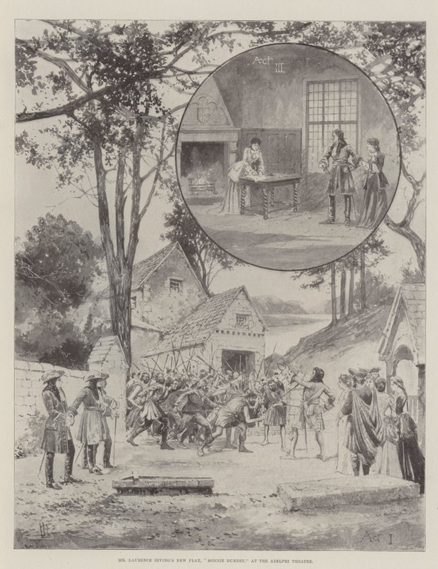 Laurence Irving先生的新戏，Bonnie Dundee，在Adelphi剧院 作者 约瑟夫·霍兰·特林厄姆