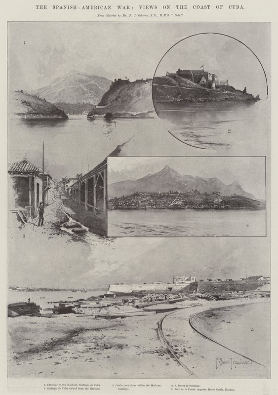 美西战争，古巴海岸观 作者 约瑟夫·霍兰·特林厄姆