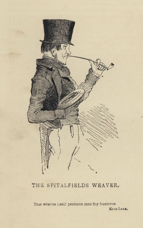 Kenny Meadows: The Spitalfields Weaver (雕刻) 作者 约瑟夫·肯尼（后）梅多斯