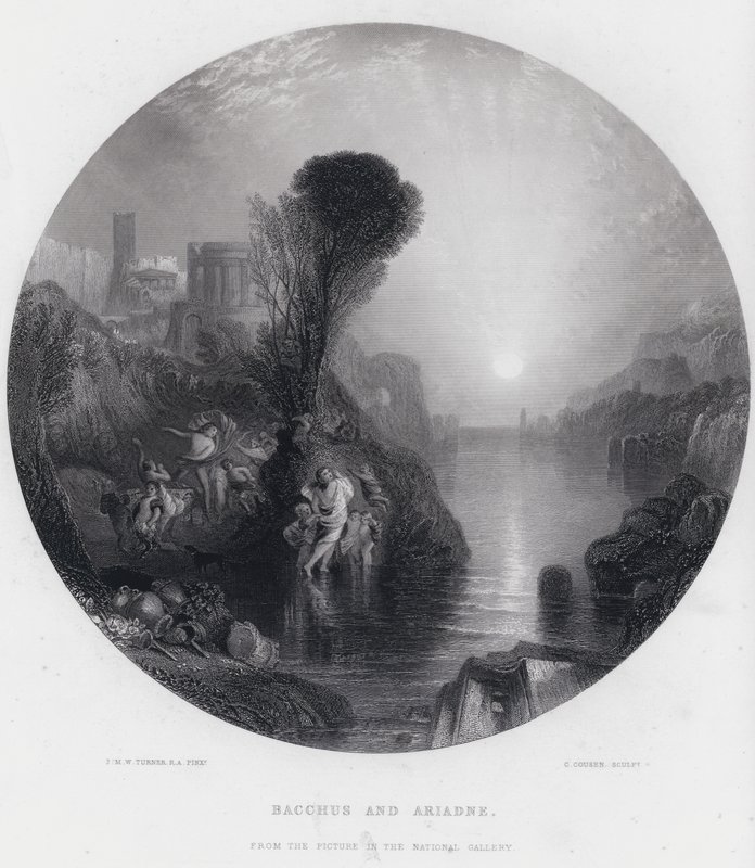 Bacchus and Ariadne (engraving) 作者 约瑟夫·马洛德·威廉（继）·特纳