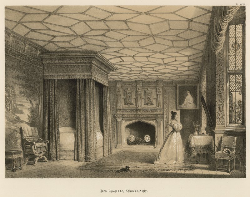 Bed Chamber，Knowle，Kent 作者 约瑟夫·纳什