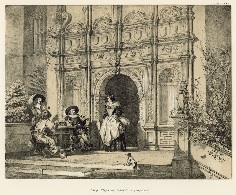 Porch，Wroxton Abbey，牛津郡 作者 约瑟夫·纳什