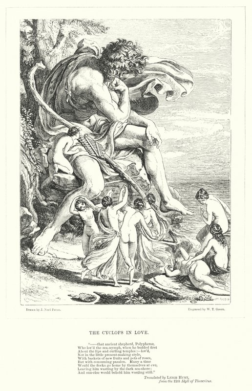 恋爱中的独眼巨人（版画） 作者 约瑟夫·诺埃尔（后）佩顿