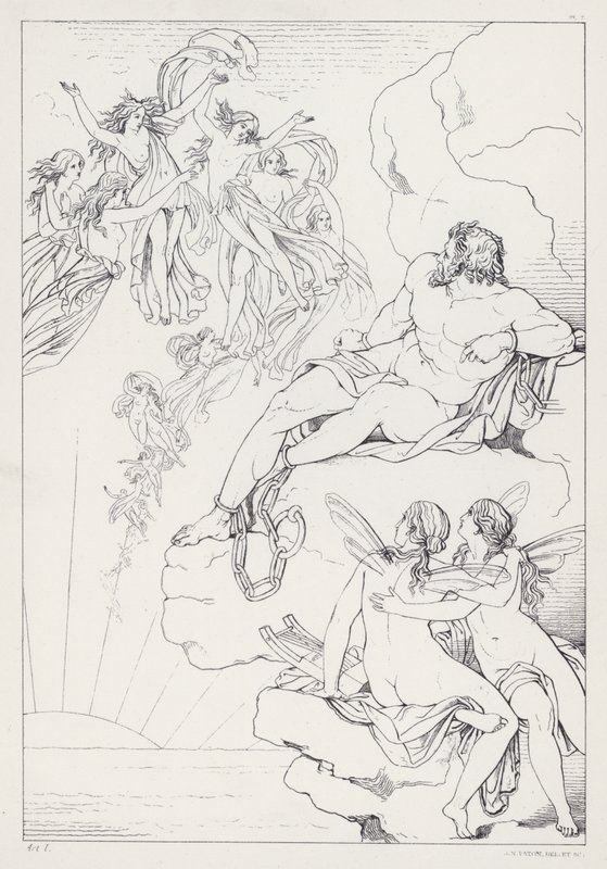 Shelleys Prometheus Unbound，第一幕 作者 约瑟夫·诺埃尔·佩顿之后