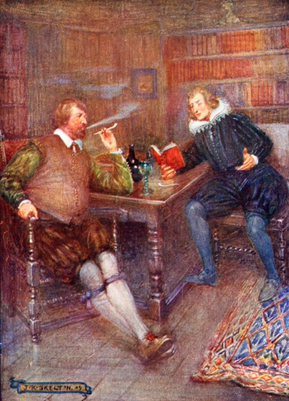 Ben Jonson（左）与William Drummond对话 作者 约瑟夫·拉特克利夫·斯凯尔顿