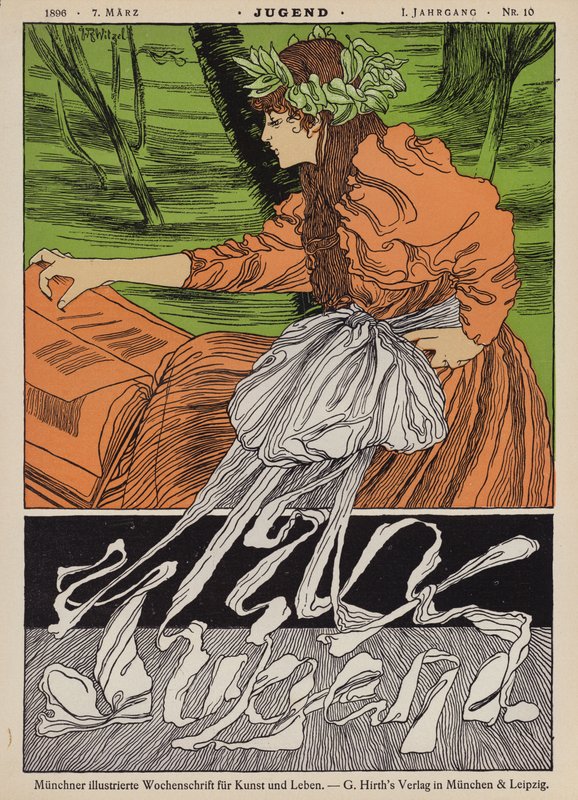 Jugend杂志的封面插图，1896年 作者 约瑟夫·鲁道夫·威策尔