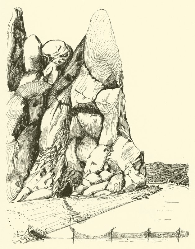 Cave where the Man and Woman lived first of all (engraving) 作者 约瑟夫·拉迪亚德（后）吉卜林