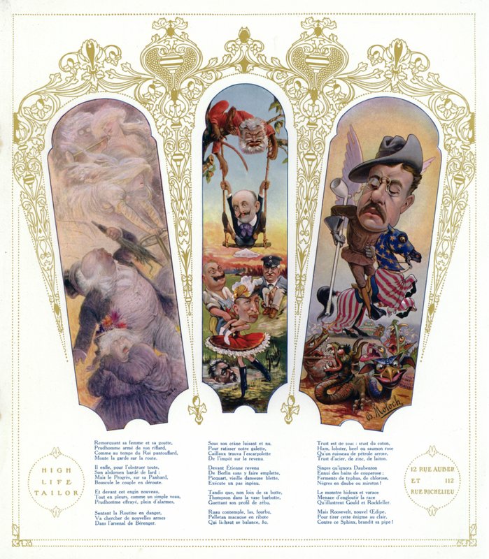Caricatures (colour litho) 作者 约瑟夫·西拉特