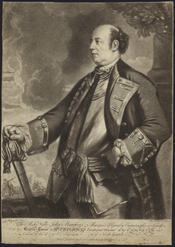 中将John Manners的肖像 作者 约书亚·雷诺兹（Joshua Reynolds）