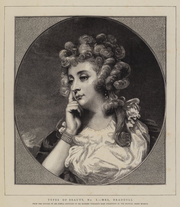 美女的种类，不，我，布拉迪尔夫人 作者 约书亚·雷诺兹（Joshua Reynolds）