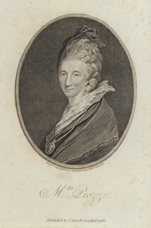 Hester Lynch Piozzi, Welsh-born diarist and author 作者 约书亚（之后）雷诺兹