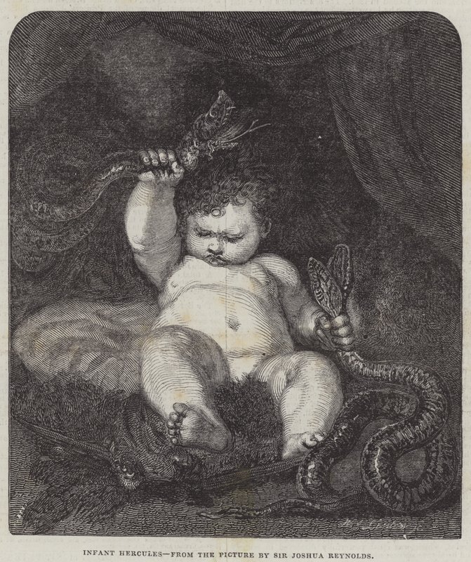 婴儿赫拉克勒斯 作者 约书亚·雷诺兹（Joshua Reynolds）