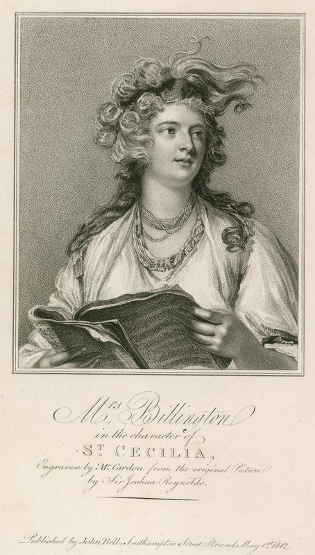 比林顿夫人身为圣塞西莉亚的角色 作者 约书亚·雷诺兹（Joshua Reynolds）