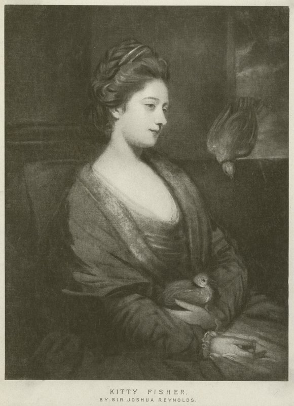 Kitty Fisher（凹版）的肖像 作者 约书亚·雷诺兹（Joshua Reynolds）