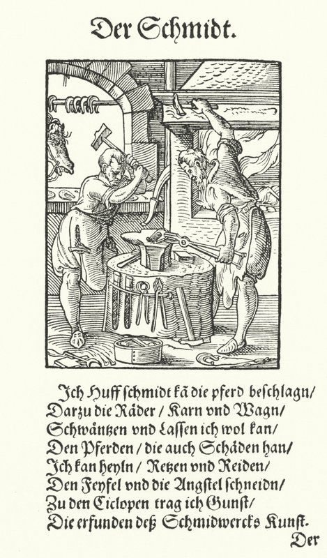 The Blacksmith (engraving) 作者 约斯特（后）安曼