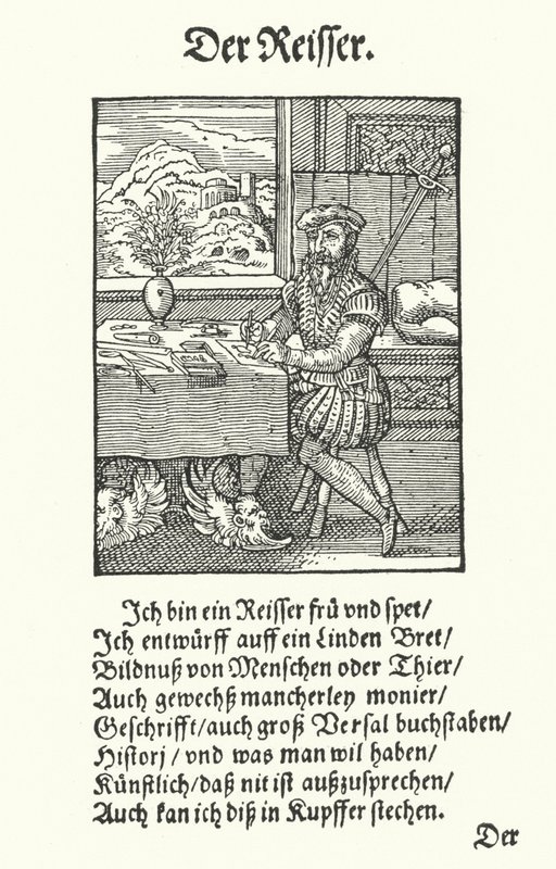 The Draughtsman (engraving) 作者 约斯特（后）安曼