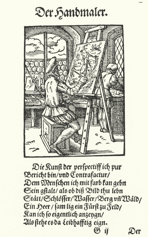 The Painter (engraving) 作者 约斯特（后）安曼