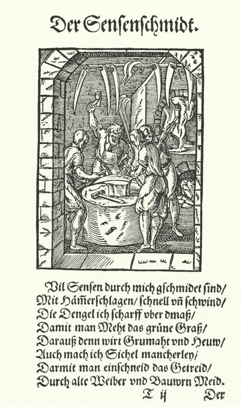 The Scythe Maker (engraving) 作者 约斯特（后）安曼