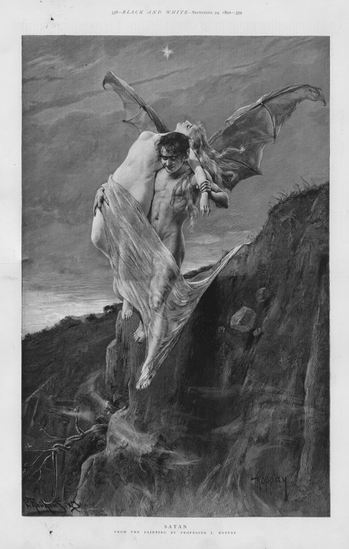 Satan (litho) 作者 Joszi Arpad Koppay
