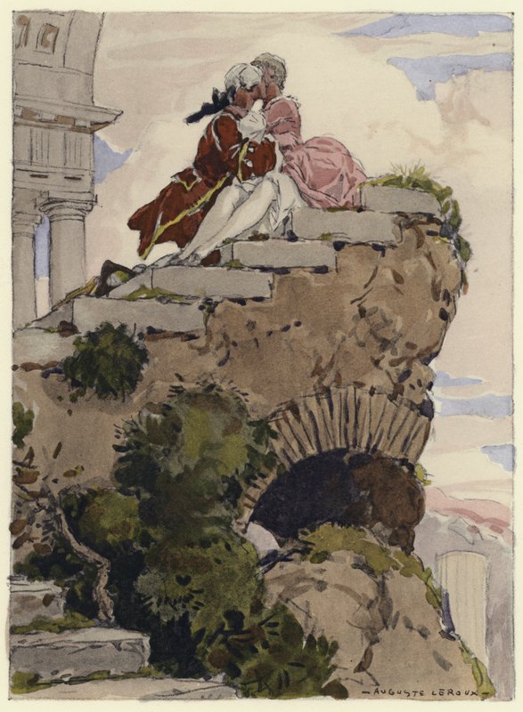 卡萨诺瓦回忆录插图（彩色石版印刷） 作者 儒勒·玛丽·奥古斯特·勒鲁