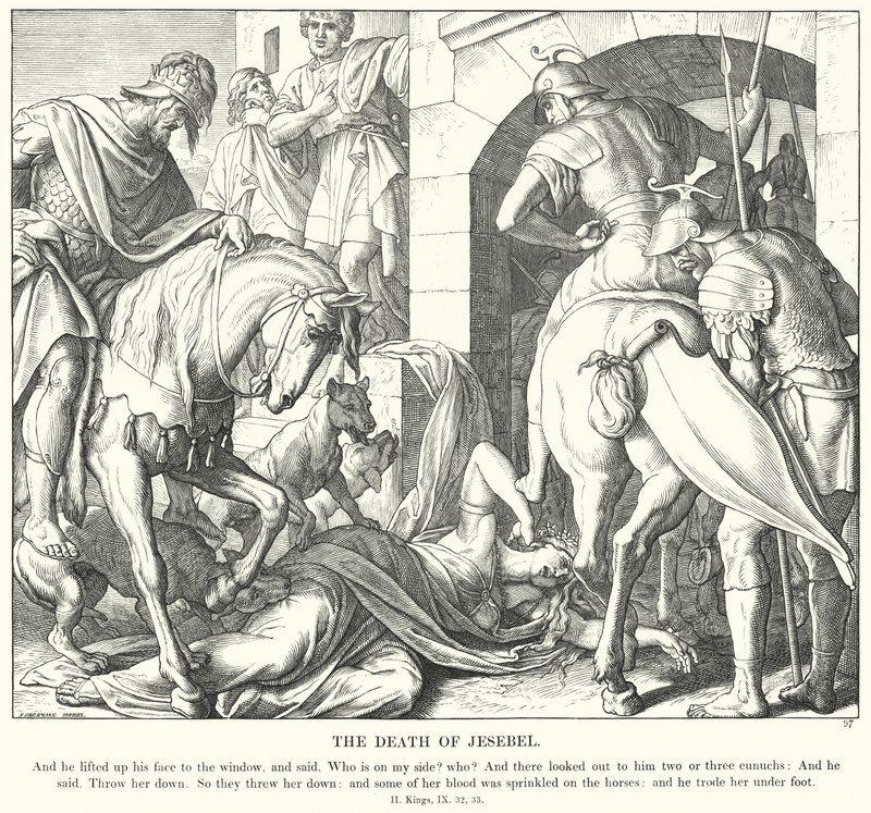 The Death of Jesebel (engraving) 作者 朱利叶斯（后）施诺尔·冯·卡洛斯菲尔德