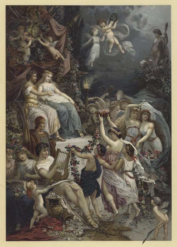 仲夏夜之梦（chromolitho）的插图 作者 朱利叶斯·霍普纳（Julius Hoeppner）