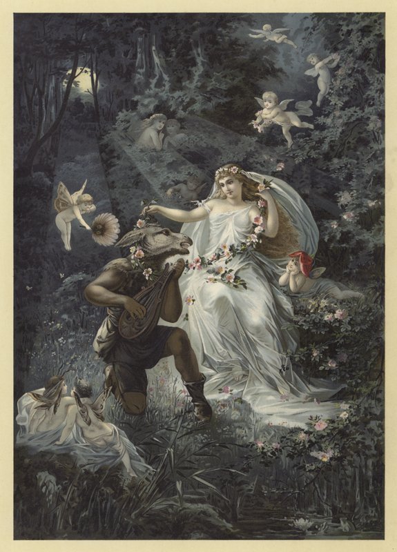 仲夏夜之梦（chromolitho）的插图 作者 朱利叶斯·霍普纳（Julius Hoeppner）